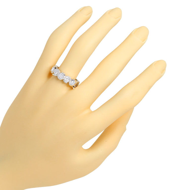 Foto 4 - Halbmemory Allianz Ring mit 0,93ct Brillanten-Weißgold, R9289